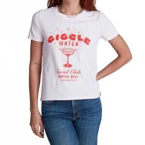 NEW ASKK NY giggle water classic tee in white